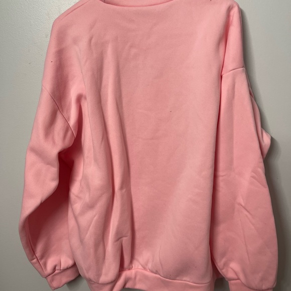 shein pink crewneck - Picture 2 of 3